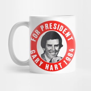 Gary Hart 1984 Failed Presidential Campaign Button Mug